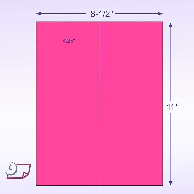 NextDayLabels - 8-1/2 x 11 Neon Color High Light Fluorescent Labels - Image 2