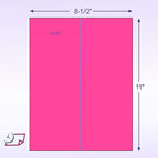 NextDayLabels - 8-1/2 x 11 Neon Color High Light Fluorescent Labels - Image 2