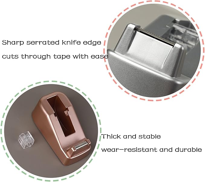 Basics Desktop Tape Dispenser, Office Desk Tape Dispenser, Heavy Duty Desk - Image 3