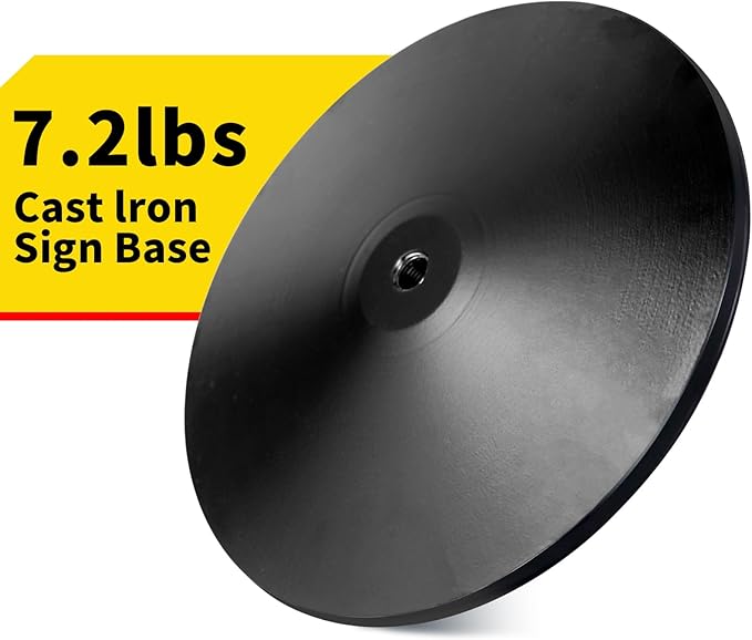 INNOVSIGN Heavy Duty Sign Base Cast Iron Sign Post - Image 5