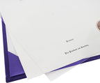 GraduationMall 8.5"x11" Smooth Padded Diploma Cover Certificate Holder Purple - Image 5