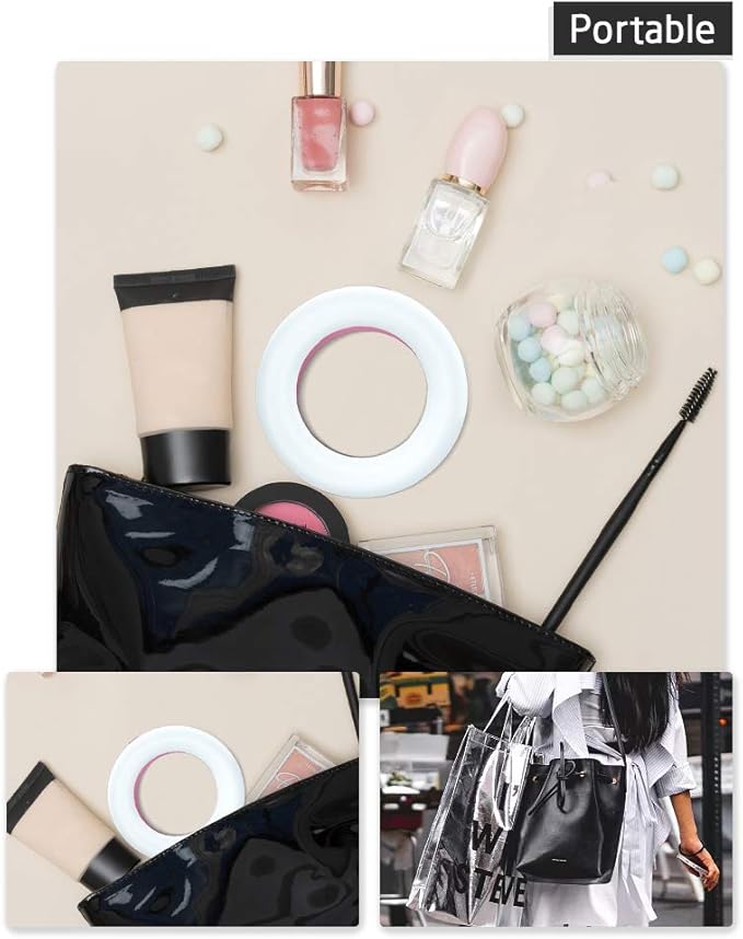 XINBAOHONG Selfie Ring Light Rechargeable Portable Clip-on Selfie Fill Light - Image 6