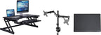 Rocelco 37.5" Deluxe Height Adjustable Standing Desk Converter by Rocelco
