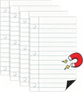 Chinco 4 Pcs 21.5 x 16" Giant Magnetic Lined Paper for Whiteboard Magnetic Dry Erase Notebook Paper for Classroom Elementary Must Have Erasable Writable Handwriting Homeschool Teaching Supplies