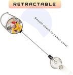 Personalized Retractable ID Badge Holder Clip, Customized Badge Reel - Image 2