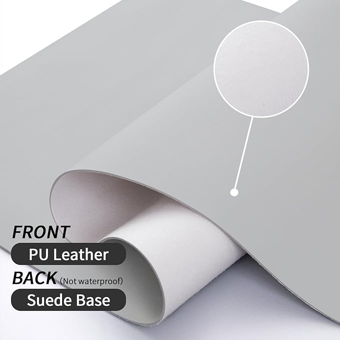 Bloss Leather Desk Pad and Keyboard Wrist Rest, Large Mouse Pad + Keyboard - Image 6