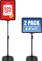 VAIIGO Sign Holder Stand 8.5 x 11, Adjustable Poster Stand by VAIIGO