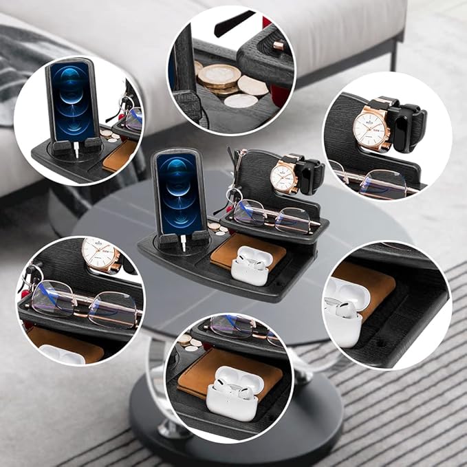 Gifts for Men, Fathers Day Wood Phone Docking Station for Dad, Desk or - Image 5