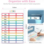 SKYDUE Accordion File Organizer, Expanding File Folder with 13 Pockets, Portable Document Paper Bill Receipt Organizer, Home School Office Supplies, Letter A4 Size Haze Blue