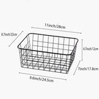 LeleCAT Wire Storage Baskets, Metal Wire Food Storage Organizer Bin Basket - Image 3