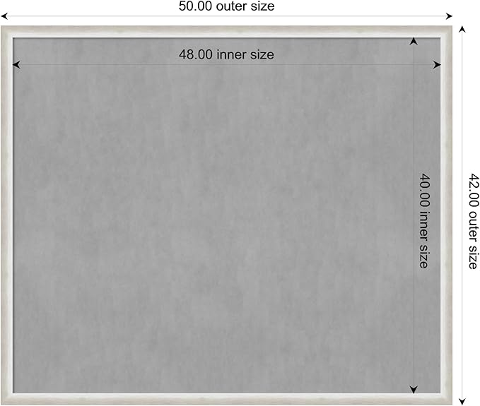 Amanti Art Silver Framed Magnetic Board 42x50 Oversize Vision Board - Image 4