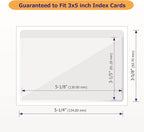 Clear Adhesive 3" x 5" Index Card Pockets - Image 3