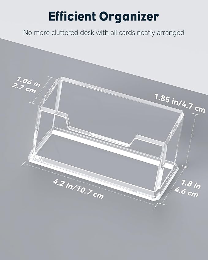 Uniclife Acrylic Business Card Holder - Image 2