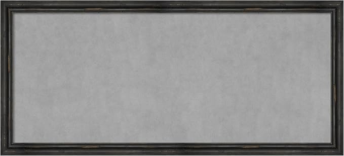 Amanti Art Black Framed Magnetic Board 23x51 Oversize Vision Board by AmantiArt