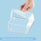 Sticky Note Holder, Clear Acrylic Notepad Holder for 3" x 3" Sticky Note Storage,Acrylic Sticky Note Dispenser for Classroom and Office Desk Organizer