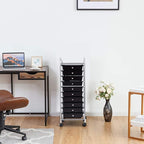 Giantex 10 Drawer Rolling Storage Cart Scrapbook Paper Office School Organizer - Image 5