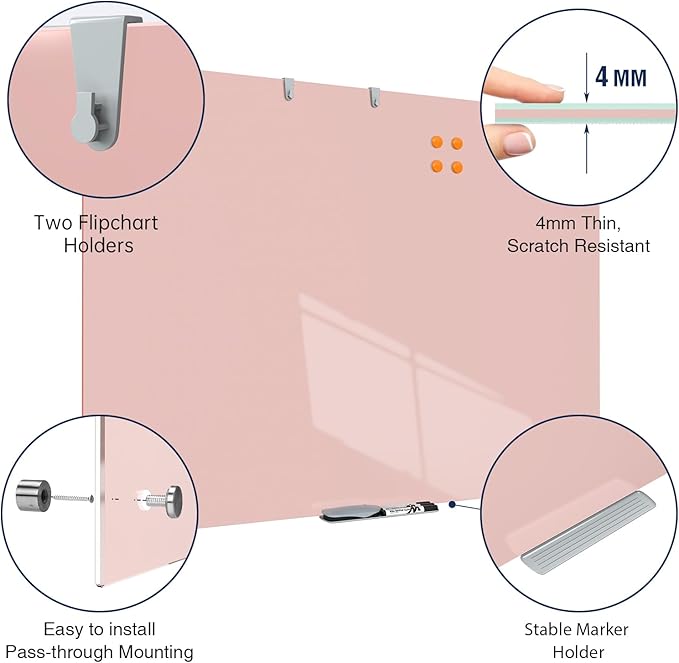 TSJ OFFICE Glass Dry-Erase Board - Image 2