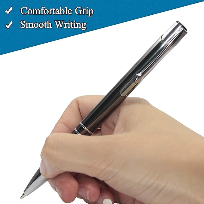 HH-STUDIO CUSTOM 50 Promotional Metal Ballpoint Pen Engraved - Image 4