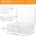 ALINK Photo Storage Box with Handle, Office Supplies - Image 2