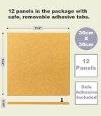 DECORITA Felt Wall Tiles | Large Cork Board Alternative | Aesthetic Felt - Image 2
