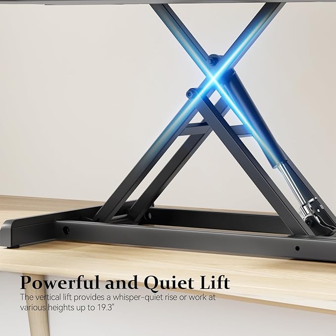 JYLH JOYSEEKER 42 inch Standing Desk Converter, Height Adjustable Desktop - Image 4