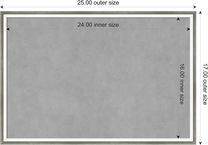 Amanti Art Silver Framed Magnetic Board 17x25 Medium Vision Board - Image 4
