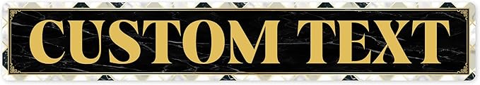 Custom Sign, Custom Street Sign, 11 Font Colors, 13 Font Styles, 4 Hole Options by MySignCenter