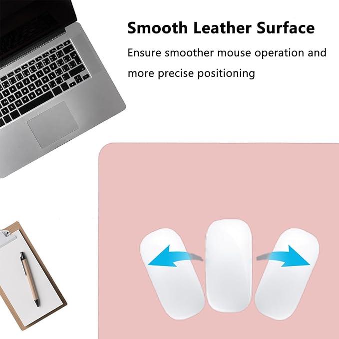 PU Leather Desk Pad Protector Gaming Mouse Pad Non Slip Desk Mat - Image 3