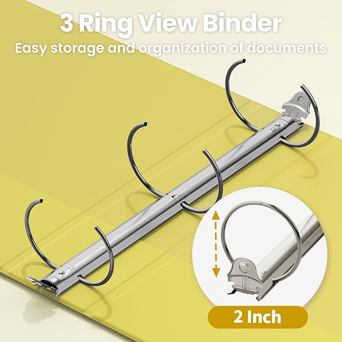 SUNEE 3 Ring Binder 2 Inch 1 Pack - Image 3
