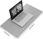 DAWNTREES Desk Mat Protector, PU Leather Laptop Pad, Non Slip, 23.6" x 13.8" - Image 2
