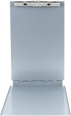 Saunders Recycled Aluminum Citation Holder, Police Ticket Book Clipboard | Silver, holds two summons books, hinged privacy plate blocks write-through, hook-loop strap, pen clip, water-resistant, USA