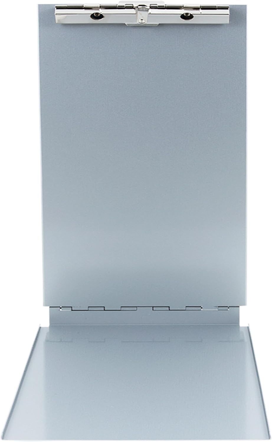 Saunders Recycled Aluminum Citation Holder, Police Ticket Book Clipboard | Silver, holds two summons books, hinged privacy plate blocks write-through, hook-loop strap, pen clip, water-resistant, USA