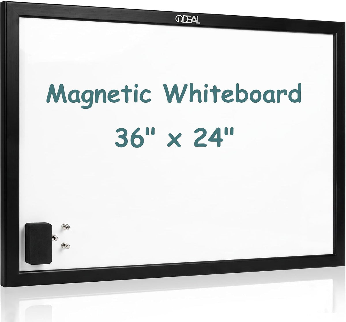 Gideal Magnetic Dry Erase Board with Pine Wood Frame, 36" x 24" Whi...