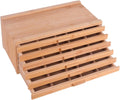 vencer 6 drawer bamboo artist supply storage box, main product view