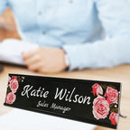 2" x 8" Custom Name Plate for Desk, Office Aluminum Desk Name Plate Personalized - Image 4