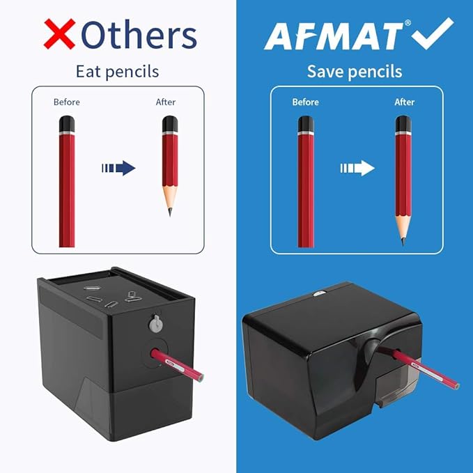 AFMAT Electric Pencil Sharpener, Heavy Duty Pencil Sharpeners - Image 3