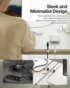 6 Pack Sinjimoru Magnetic Cable Clips, Compact Size Cord Organizer & Cable - Image 5