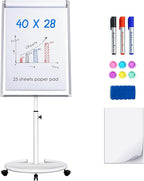 maxtek Mobile Dry Erase Board – 40x28 inches Magnetic Portable Whiteboard Stand by Maxtek