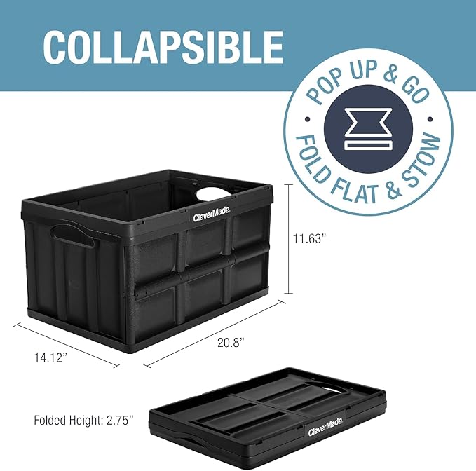 CleverMade Collapsible Storage Bins - Image 2