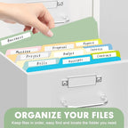 File Folder, RAZCC 150 Pack Colored File Folders, 1/3 Cut Tab File Folder - Image 7