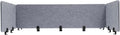 ReFocus Raw Clamp-On Acoustic Desk Divider Mounted Privacy Panel Set – Reduce