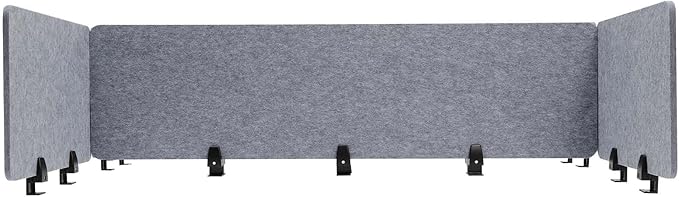 ReFocus Raw Clamp-On Acoustic Desk Divider Mounted Privacy Panel Set – Reduce by HAOREBAIYU