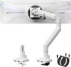 monTEK Single Monitor Arm with USB A/C, Ultrawide Monitor Stand
