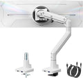 monTEK Single Monitor Arm with USB A/C, Ultrawide Monitor Stand by monTEK