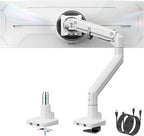 monTEK Single Monitor Arm with USB A/C, Ultrawide Monitor Stand by monTEK