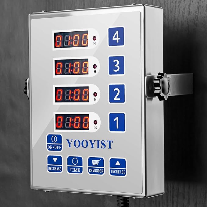 Precision Kitchen Timers for Cooking – 4 Channel Commercial Kitchen Timer - Image 3