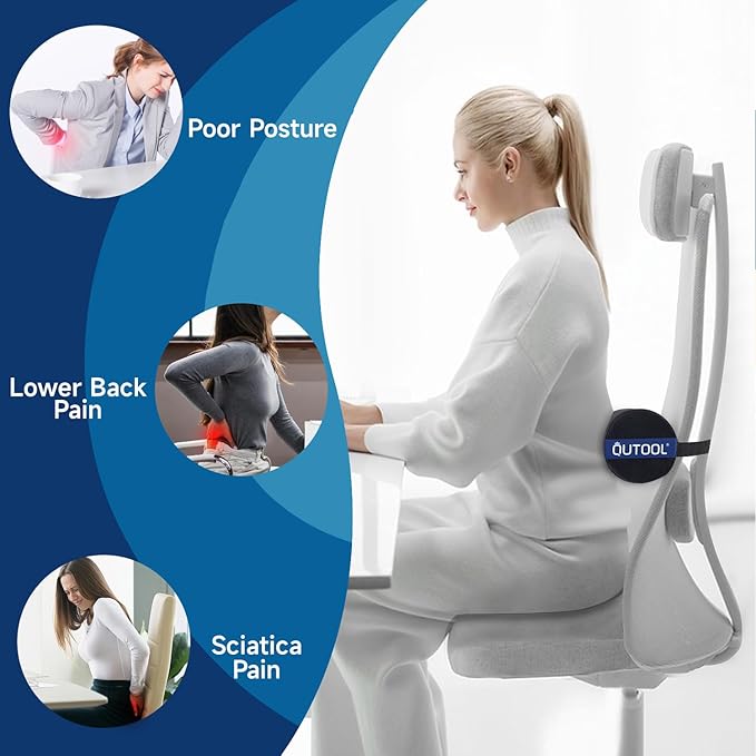 QUTOOL Lumbar Roll, Lumbar Support Pillow - Image 4