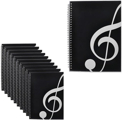 10 Pcs Music Notebook, Music Staff Notebook, 50 Sheets/100 Pages Blank Sheet by Unknown