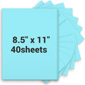 Cardstock 8.5 x 11, Thick Printer Paper 75 lb/200 gsm, 40 Sheets Card Stock Blue by Glyanlee