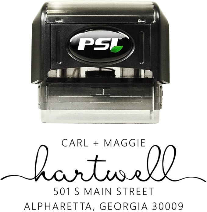 PrettySweetParty Self Inking Return Address Stamp by PrettySweetParty